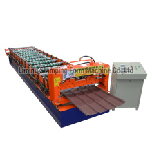 China hebei botou glazed hydraulic pressure steel tiles roof cold making machine roll for sale